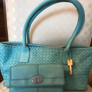 Fossil Handbag Purse and Wallet